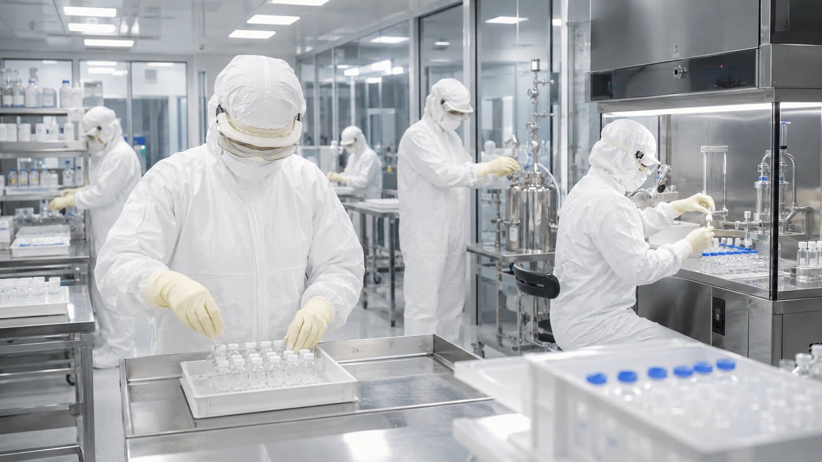 Sterile compounding cleanroom environment