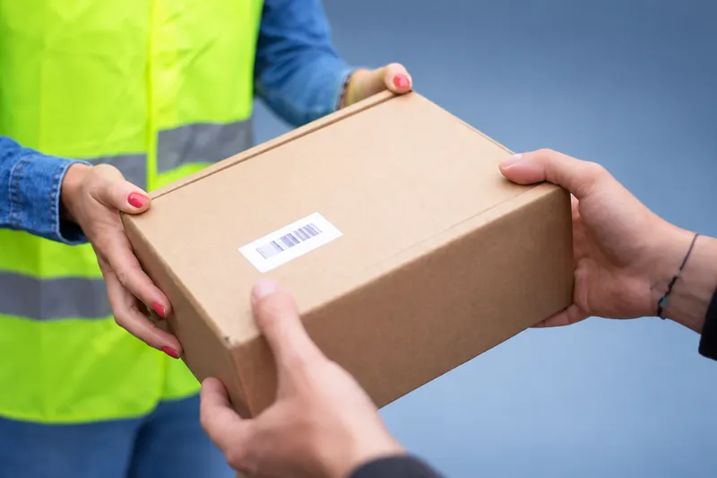 A Coivas medication package delivered to the door