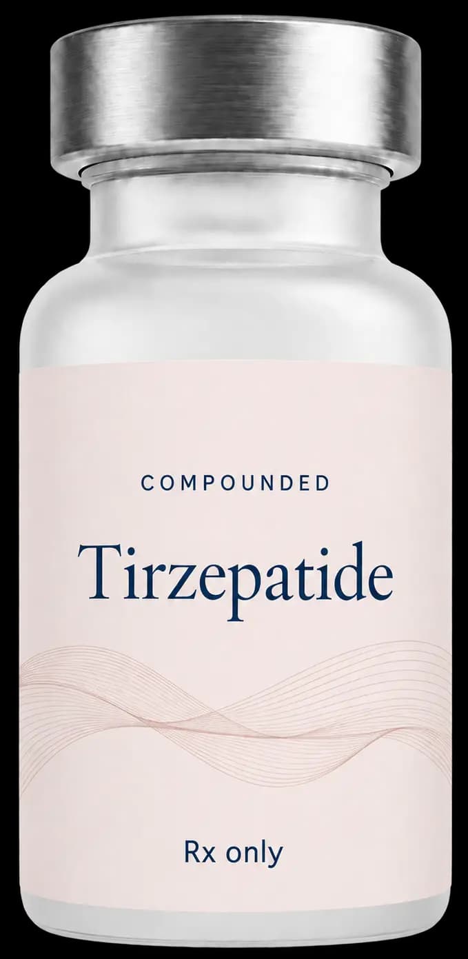 Compounded tirzepatide vial