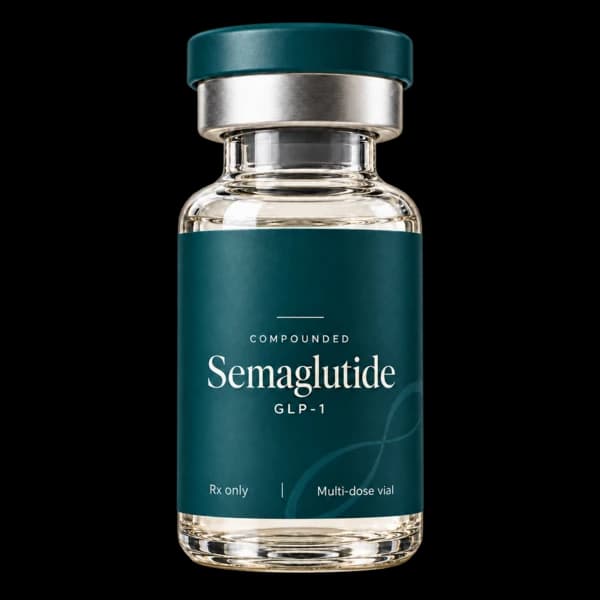 Compounded semaglutide vial