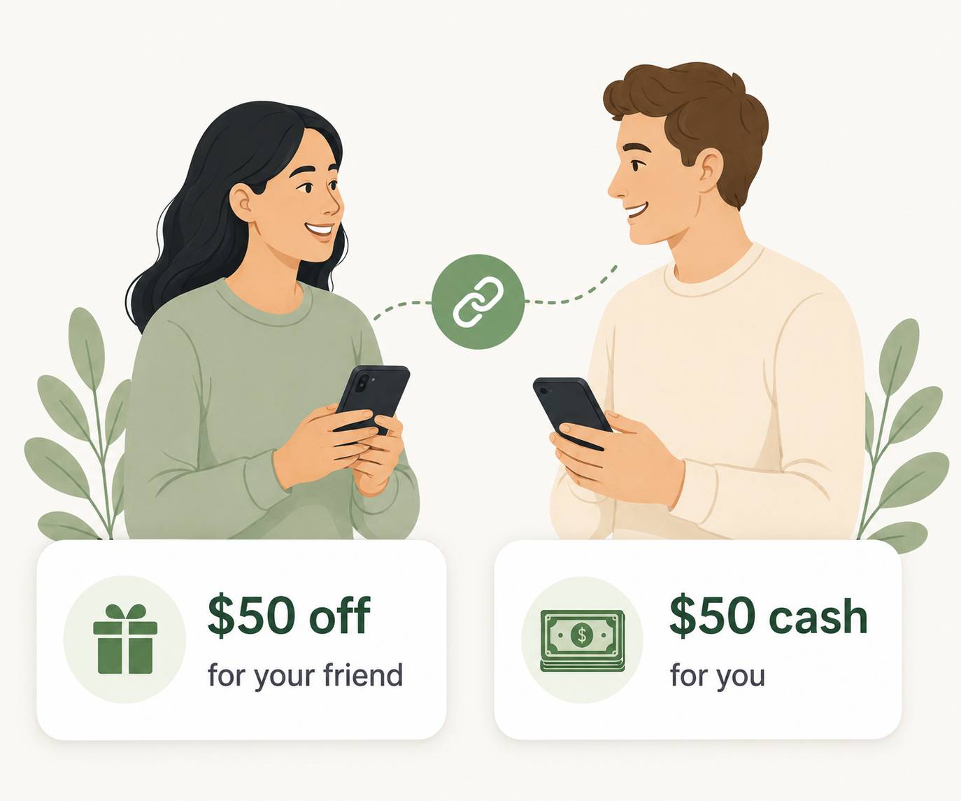 Referral hero illustration